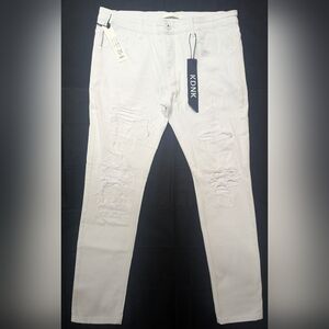 KDNK Men's Distressed Skinny Jeans - NWT & Bagged Size 38